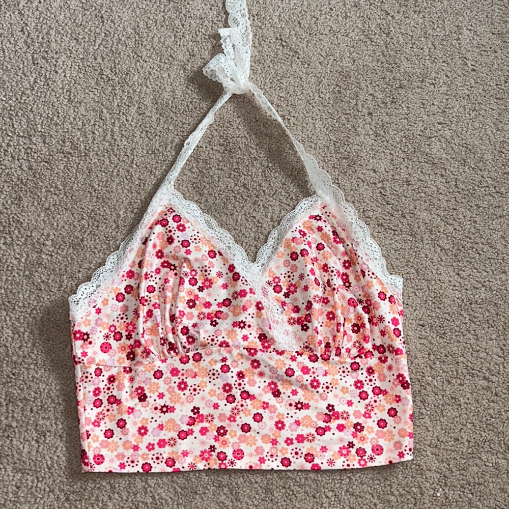Size small cropped halter top